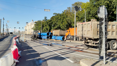 На Васильевском острове досрочно завершили строительство водопровода для 200 тысяч человек