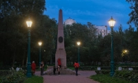Александр Беглов: Новые и возрождённые фонари изменили световой облик сквера на месте последней дуэли Пушкина