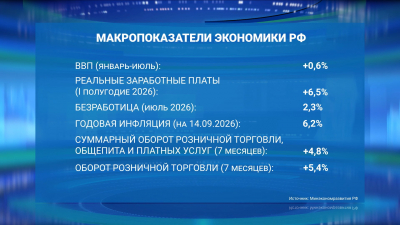 ВВП России вырос на 0,6%: Александр Новак оценил итоги семи месяцев