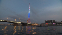 Петербургская телебашня засияет триколором в дни выборов