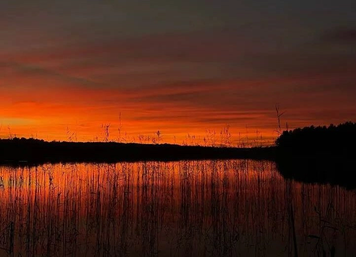 «Огненный» финал сентября: Петербург и Ленобласть проводили месяц невероятным закатом - tvspb.ru