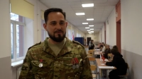 Ветеран СВО Артем Крипак проголосовал на выборах в Петербурге