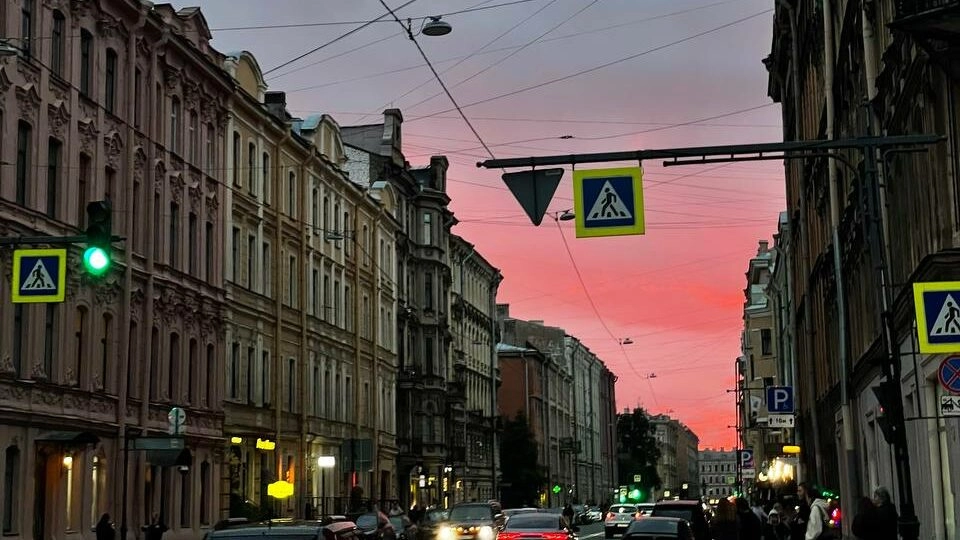 Красивый закат украсил воскресный вечер в Петербурге - tvspb.ru