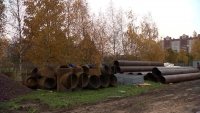 Теплоэнергетики приступили к замене труб на Белградской, не тронув яблоневый сад