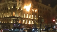 Из-за пожара на Исаакиевской площади образовалась огромная пробка